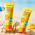 SADOER Vitamin C Sunscreen Whitening Cream SPF60+ Isolation Sunscreen Sweatproof Hydrating Refreshing Non-greasy Face And Body Sunscreen- 40gm.