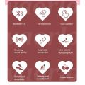 New Fashionable Bluetooth Wireless Headphone Heart Shaped TWS Headset Women's Heart Shaped In-Ear Earbuds Couple Earphone Presen. 