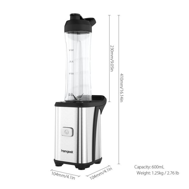 Homgeek%20Mini%20350W%20Fruit%20and%20Vegetable%20Single%20Serve%20Juice%20Extractor%20Personal%20Smoothie%20Blender%20Detachable%20Food%20Processor%20Vegetable%20Fruits%20Blender%20With%202%20BPA-Free%20Travel%20Sport%20Cups%20220-240V%20-%20Image%205