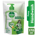 Dettol Handwash Aloe Vera 170ml Refill, Liquid Soap with Aloe Vera Extract.