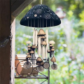 1 PCS Handmade Art Wind Chimes Outdoors Unique Resin Hand Painted Decorative Mushroom Wind Bell. 