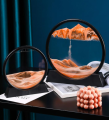 3d Moving Sand Art Painting Deep Sea Sandscape Flowing Sand Art Hourglass Rectangle Glass Home Decor. 