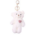 【Lejia】Simple Cute Bear Keychain Cute Teddy Bear Rabbit Bag Phone for Children Girls Cartoon Doll Small Gifts. 