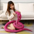 80/170/240cm Simulated Colorful Cobra Plush Toy Stuffed Animals Snakes Plushies Doll Funny Spoof Joke Soft Toys Home Decor. 