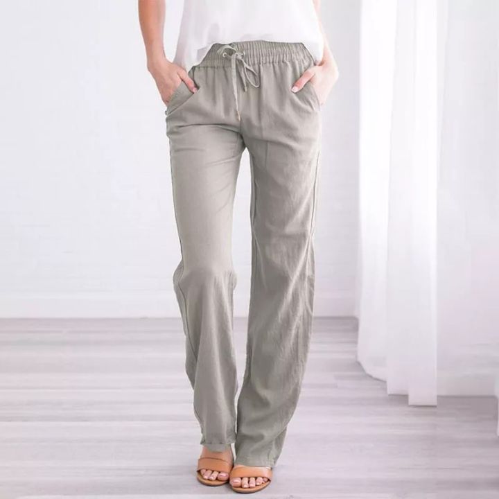 Ladies%20qualityful%20Cotton%20Linen%20Baggy%20Casual%20Pants%20Trousers%20Plus%20Size%20-%20Image%206
