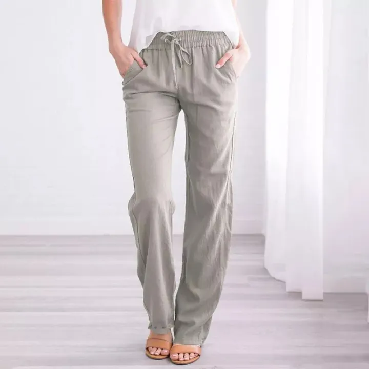 Women%E2%80%99s%20relax%20wear%20Cotton%20Linen%20Baggy%20Casual%20Pants%20Trousers%20Plus%20Size%20-%20Image%206