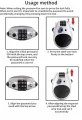 Resettable Mini Helmet Lock – High-Precision 3-Digit Combination Code, Steel Cable Anti-Theft Lock for Motorcycle, Bicycle, and Travel Luggage (Adjustable Wire Length, Lightweight, Portable). 