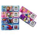 Pencil Box with Calculator & Dual Sharpener for Kids for School, Any colour. 