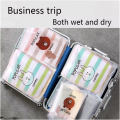 Waterproof 06 Pcs/Set Pouch Travel Organizer Draw String Bag  for Cosmetic, Toiletry, Clothes, Shoes, Kits, gadgets,  Makeup Storage for men and women. 
