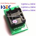 High Quality TQFP48 LQFP48  QFP48 to DIP48 Socket  0.5mm Pitch Programming Adapter MCU Test IC socket Programmer adapter Socket. 