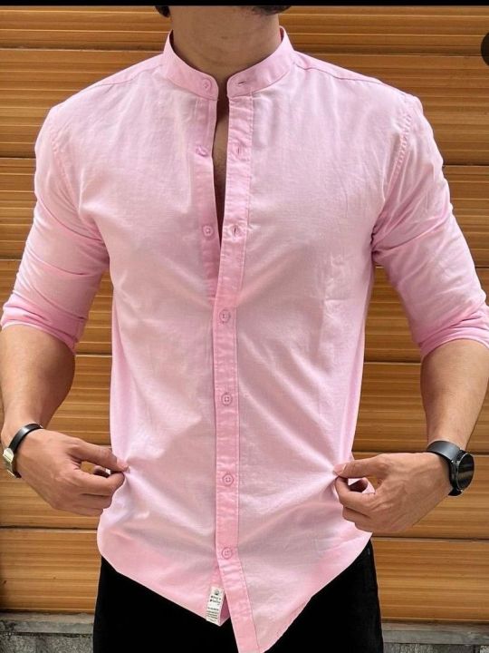 New%20Stylish%20Trendy%20Cotton%20Oxford%20Long%20Sleeve%20Casual%20Shirt%20For%20Men%20-%20Image%203