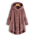 Autumn Winter Coat Women Warm Teddy Bear Coat Wool Jacket Female Plush Coat Hooded Jacket New Women's Coats Solid Color Jacket Hickeys Miees. 