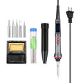 KOGEEK HANDSKIT 90W L-ED Digital Soldering Iron Set Adjustable Temperature Electric Soldering Iron 4 Wire Core Welding Tools with Automatic Sleep.