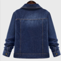 Large-Size200Jin Yang Short Denim Jacket for Women Spring and Autumn New Loose Slimming Large Denim Jacket for Fat Girls.