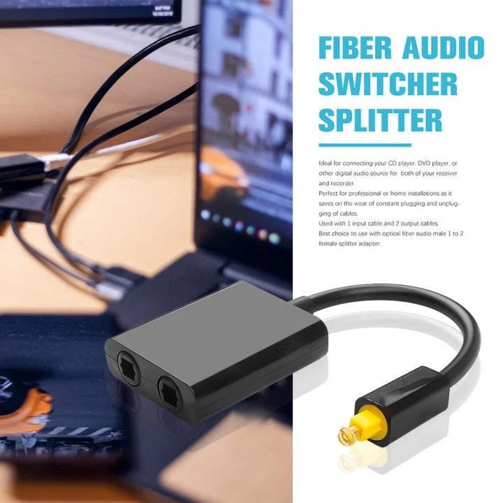 Digital%20SPDIF%20Optical%20Fiber%20Audio%20Splitter%20Adapter%20Toslink%20Splitter%20SPDIF%20Optical%20Cable%20Splitter%20Hub%201%20Input%202%20Output%20for%20DVD%20-%20Image%202