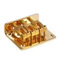 Cigar Box Guitar Parts: 3-string Gold Top Adjustable Bridge Gold. 