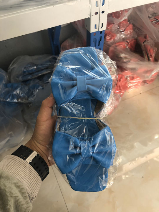 Cross-border%202020%20new%20European%20and%20American%20summer%20square%20toe%20flat%20bottom%20straight%20bow%20solid%20color%20bow%20women's%20sandals%20in%20stock%20-%20Image%208