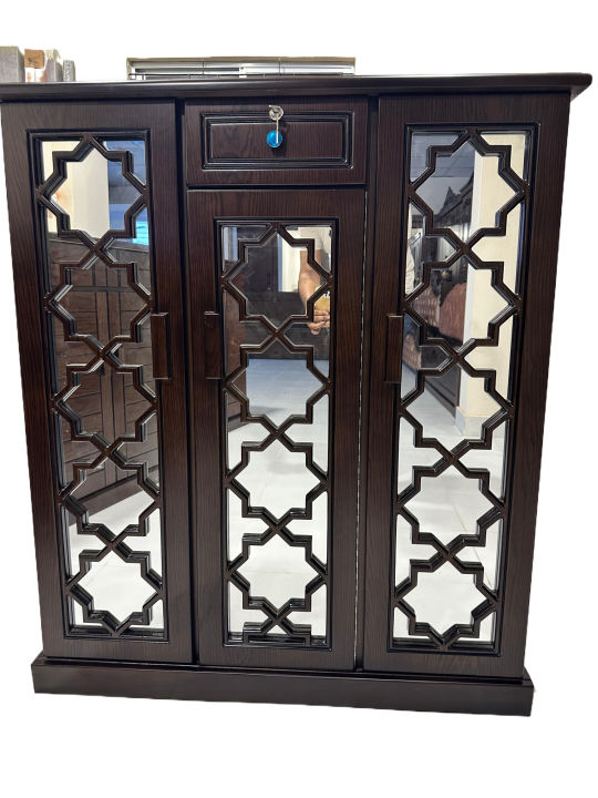 3 doors 5 layer canadian oak veneer shoe rack
