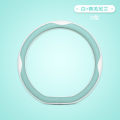 Car steering wheel cover, full leather, ultra-thin, D-shaped, sweat absorbing, anti slip, O-shaped, breathable, round, all season product. 