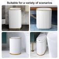 Smart Trash Can Large Capacity For Kitchen Bathroom Garbage Bin Automatic Induction Waterproof Bin With Lid Smart Home Trash Can. 