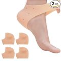 Silicone heel protector socks and florae papaya kojic whitting soap combo offer for women.