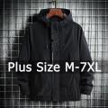 Sport Jacket Hoodies for Men Plus Size 5XL 6XL 7XL Autumn Winter Fashion Hooded Coat Loose Outwear Big Size Men Clothing. 