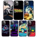 Back To The Future Black Soft Case For iPhone 15 11 12 13 Pro max XS Max 12 Mini 6S 7 8 Plus X XR Phone Cover. 