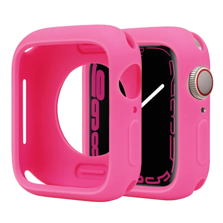 Soft%20Silicone%20Case%20for%20Apple%20Watch%2045mm%2044mm%2042mm%2041mm%2040mm%2038mm%20Cover%20Protection%20Shell%20For%20iWatch%20series%208%207%206%205%204%203%20SE%20Bumper%20-%20Image%202