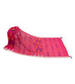 Manipuri Hot Pink Color Handloom Saree. 