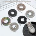 1PC Fashion Luxury Rhinestone ShoeLaces Diamond Shoe Lace Bright Strings Sneaker Laces Drawstring Cross Braiding Strap Accessory. 