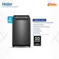 Haier 9 KG Top Loading Washing Machine/air dry/fresh air system/near zero water pressure/NZP (HWM90-316S6). 