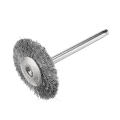 9-piece steel wire brush set Dremel rotary polishing brush cup wheel. 