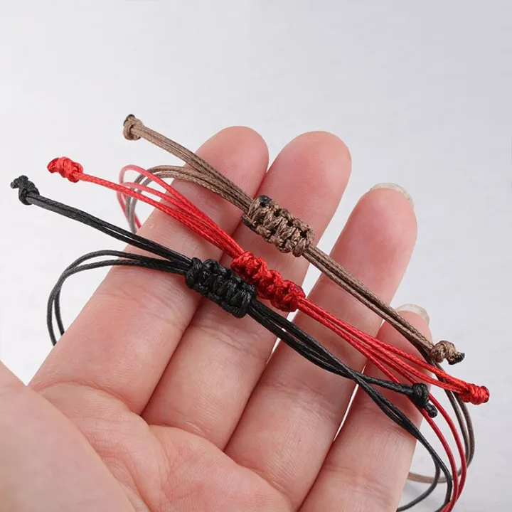 5Pcs%200.8mm%20Red%20Rope%20Braided%20Red%20Line%20Good%20Luck%20Rope%20Bracelet%20Female%20Adjustable%20Waxed%20Thread%20Women%20Gift%20Accessories%20-%20Image%204