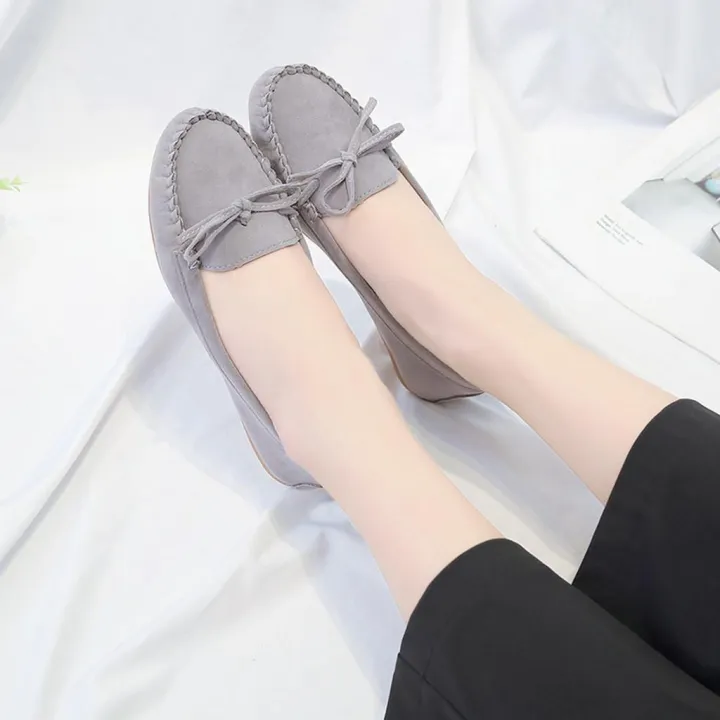 Leisure%20Women%20Round%20Toe%20Suede%20Slip-On%20Shoes%20Flat%20Single%20Shoes%20Peas%20Boat%20Shoes%20-%20Image%204
