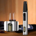Honest Metal Torch Gas Lighters Windproof Lighter Cigar Butane Jet Portable Lighter Outdoor Kitchen Blue Flame. 