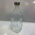 New Square China Glass Bottle 1L - Upscaled Quality Water Or Milk Bottle With Lid - Great Value For Your Daily Needs. 