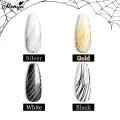 Monja 4 Colors Spider UV Gel，Nail Designs Gel Paint Wire Drawing Gel Polish For Line，Spider Web Wire Design,5ml, Manicure Decoration,  UV LED Spider Gel Manicure Gel Polish, 3D Silk Pattern, Creative Web Line Drawing Gel DIY Manicure Decoration. 