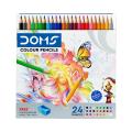 DOMS Premium Color Pencil 12 shade / 24 Shade with sharpner free.
