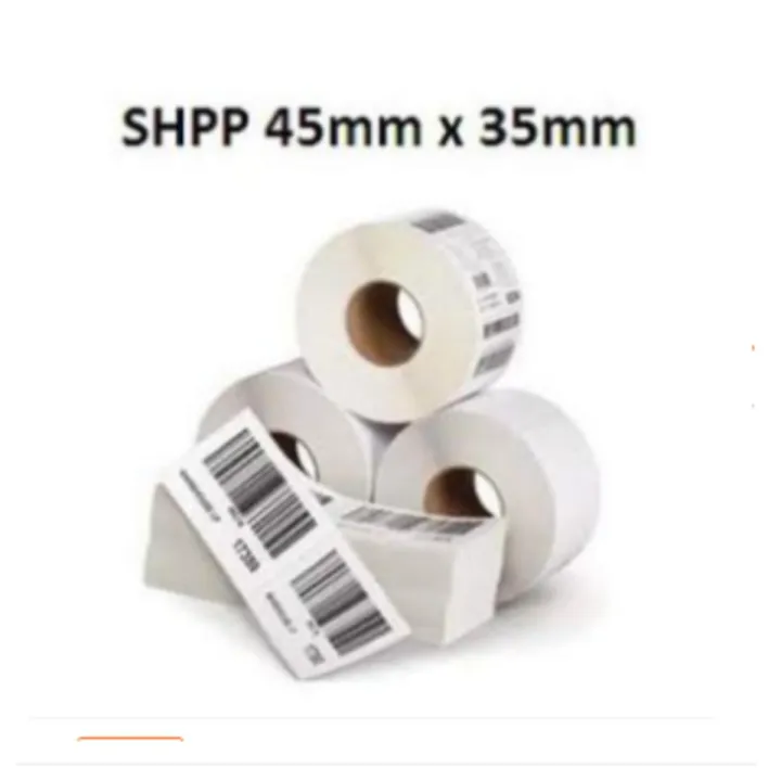 Barcode Printer Label thermal  Sticker size 45mm x 35mm one box 5 roll(one roll 1000 pcs)