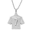 HNSP Lionel Messi 10 Jersey Pendant Chain Necklace For Men Boy Soccer Fan Football Hip Hop Jewelry Messi Accessories. 