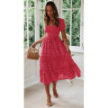 Vestidos Vintage Vintage Print Puff Sleeve Summer Beach Sweet Dresses Casual Square Collar Floral Maxi Long Dress 2021 Festa.