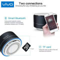 Original Product+FREE Shipping+COD VIVO A10 Original Bluetooth Speaker Portable Outdoor Loudspeaker Wireless Mini Column 3D Stereo Music Surround Bass Box Mic. 