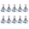 360 Degree Rotary Encoder Code Switch EC11 5 Pins 15mm Shaft 10Pcs. 