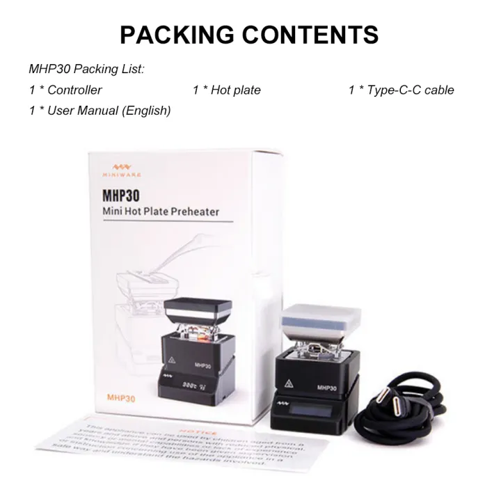 KOGEEK%20MHP30-PD%20Mini%20Hot%20Plate%20Pre-heater%20Constant%20Temperature%20Heating%20Station%20Soldering%20Station%20OLED%20Digital%20Display%20for%20Components%20Welding%20Soldering%20Phone%20Maintenance%20Disassembly%20-%20Image%202