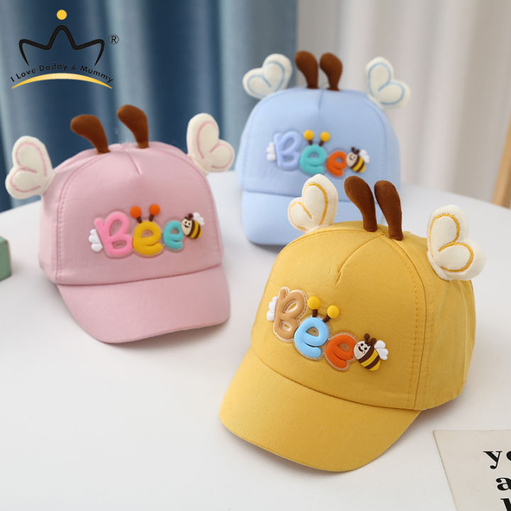 Cartoon Bee Baby Sun Hat For Toddler Boy Girl Adjustable Baseball