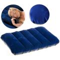 Inflatable Air Pillow Folding Double-sided Flocking Pillow for Travel Airplane Hotel Home Cushion for Outdoor Travel. 