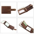 Royal Bagger Short Wallet for Men Crazy Horse Leather RFID Blocking Man Purse Retro Card Holder Leather Wallets Business. 