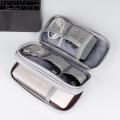 Travel Cable Organizer Bag Waterproof Double Layer Pouch for Data Cable Charger Electronics Accessories.