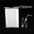 100pcs Transparent Straws Plastic Bendable Drinking Straw Disposable Beverage Straw. 