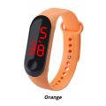 Children LED Digital Watch For Girls Red Light Touch Screen Silicone Strap Wristwatch Sports Yoga Bracelets Kids Watches Relogio.